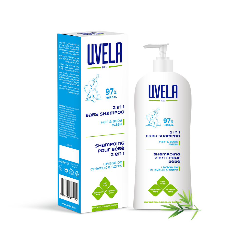 UVELA 2 in 1 Baby Shampoo Hair & Body Wash UVELA HAND of NATURE